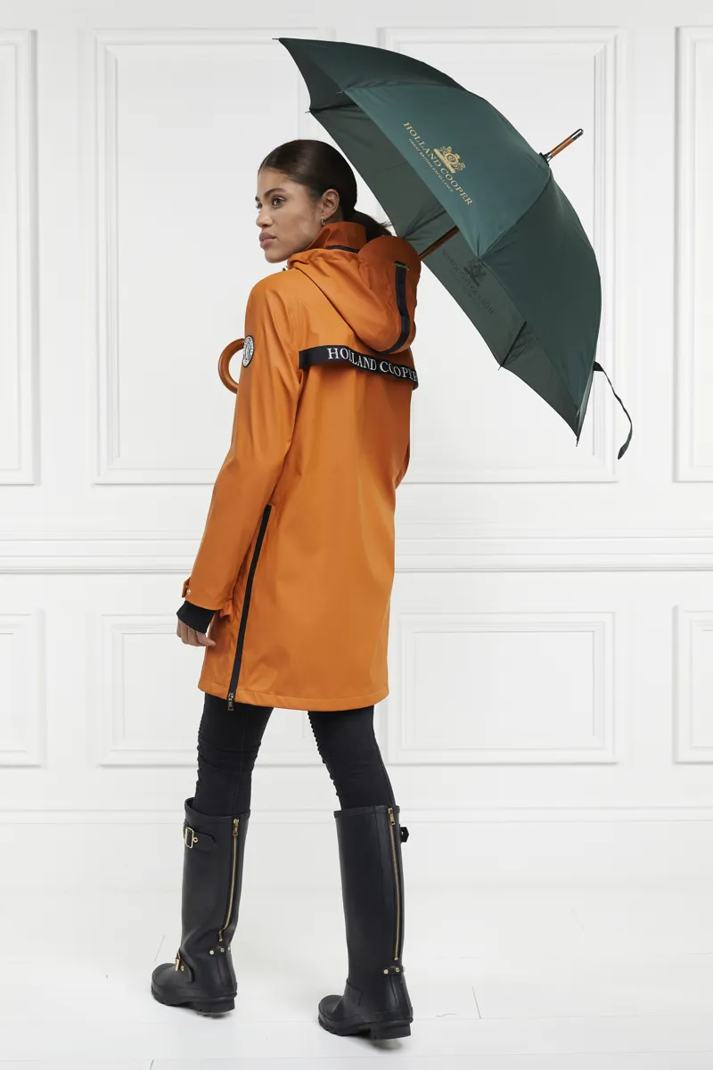 Holland Cooper Equestrian Brecon Rain Coat- Burnt Orange -6